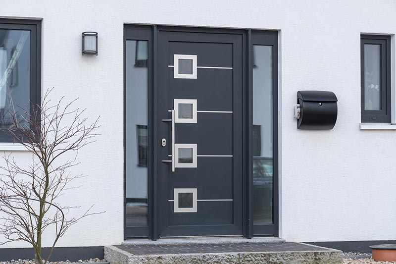 Porte d'entrée en aluminium